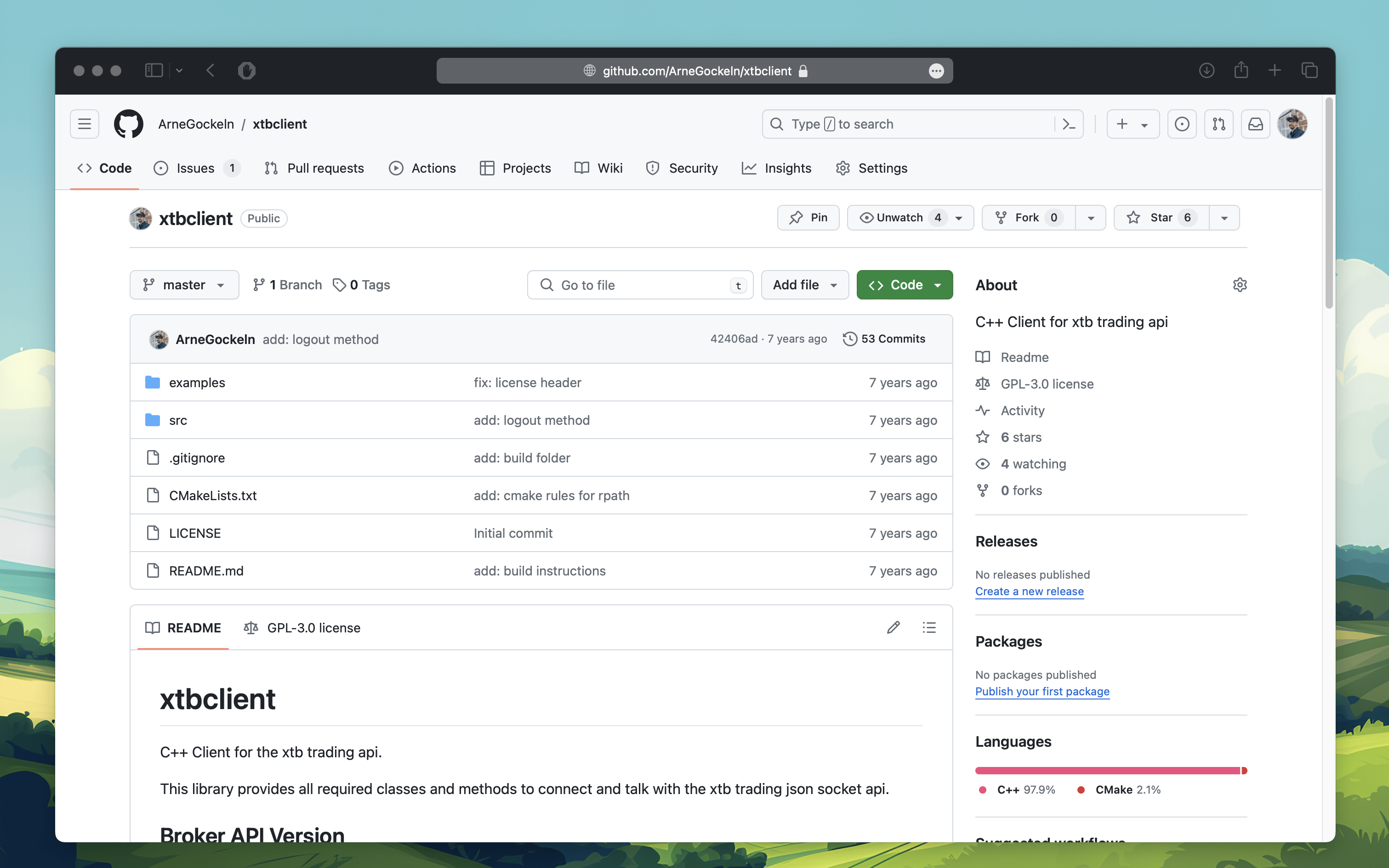 Github Xtb Client Library Screenshot